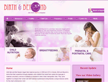 Tablet Screenshot of birthandbeyondindia.com